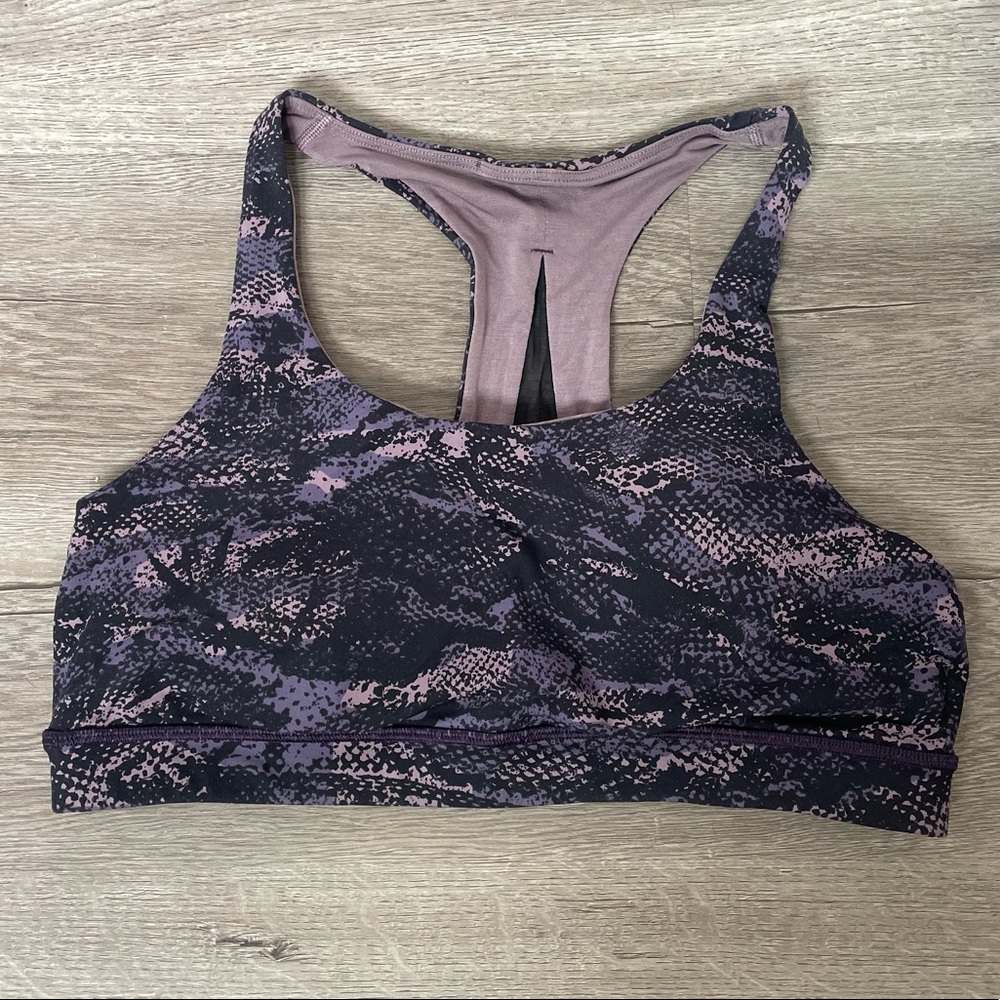 lululemon athletica Purple‎ and Black Sports Bra